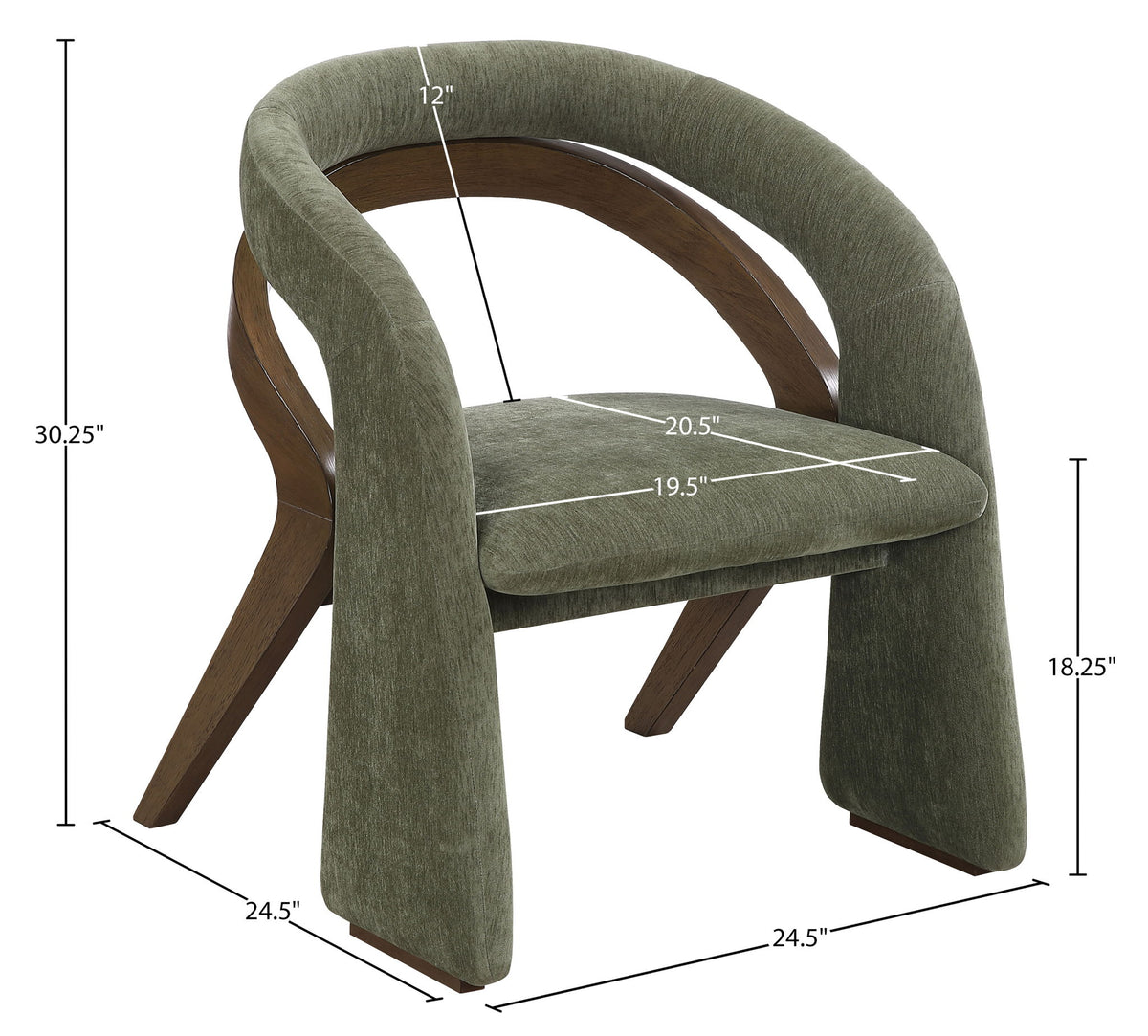 Riven - Fabric Upholstered Dining Chair