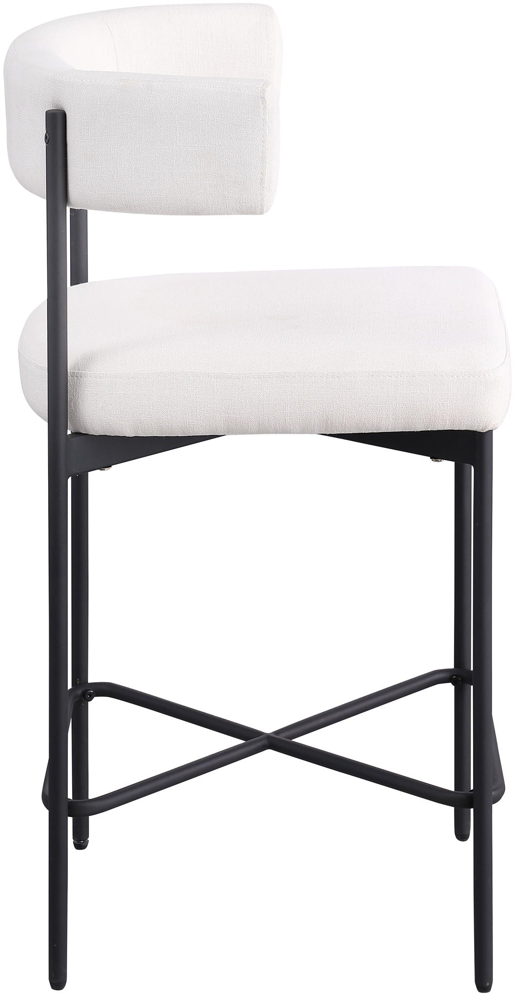 Rivage - Durable Stool With Black Frame (Set of 2)