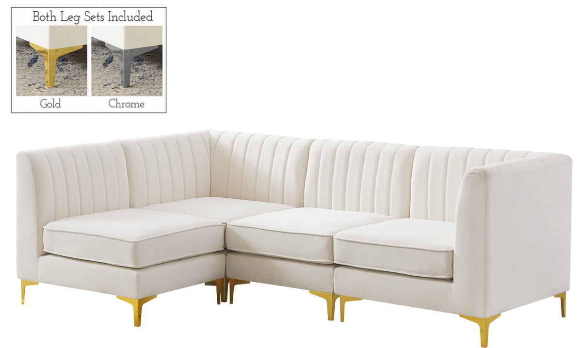 Alina - 4 Piece Modular L-Shaped Sectional