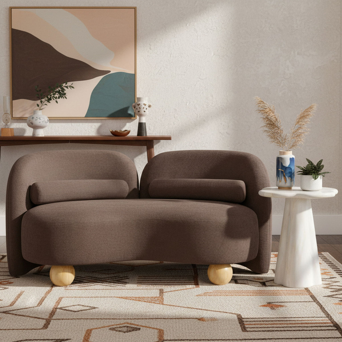Daphne - Chenille Loveseat