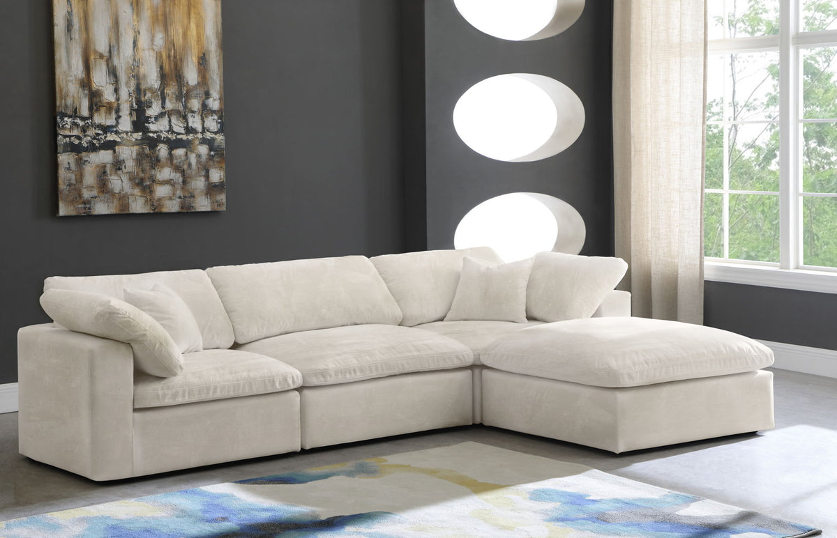 Cozy - 4 Piece Modular Sectional With Chaise