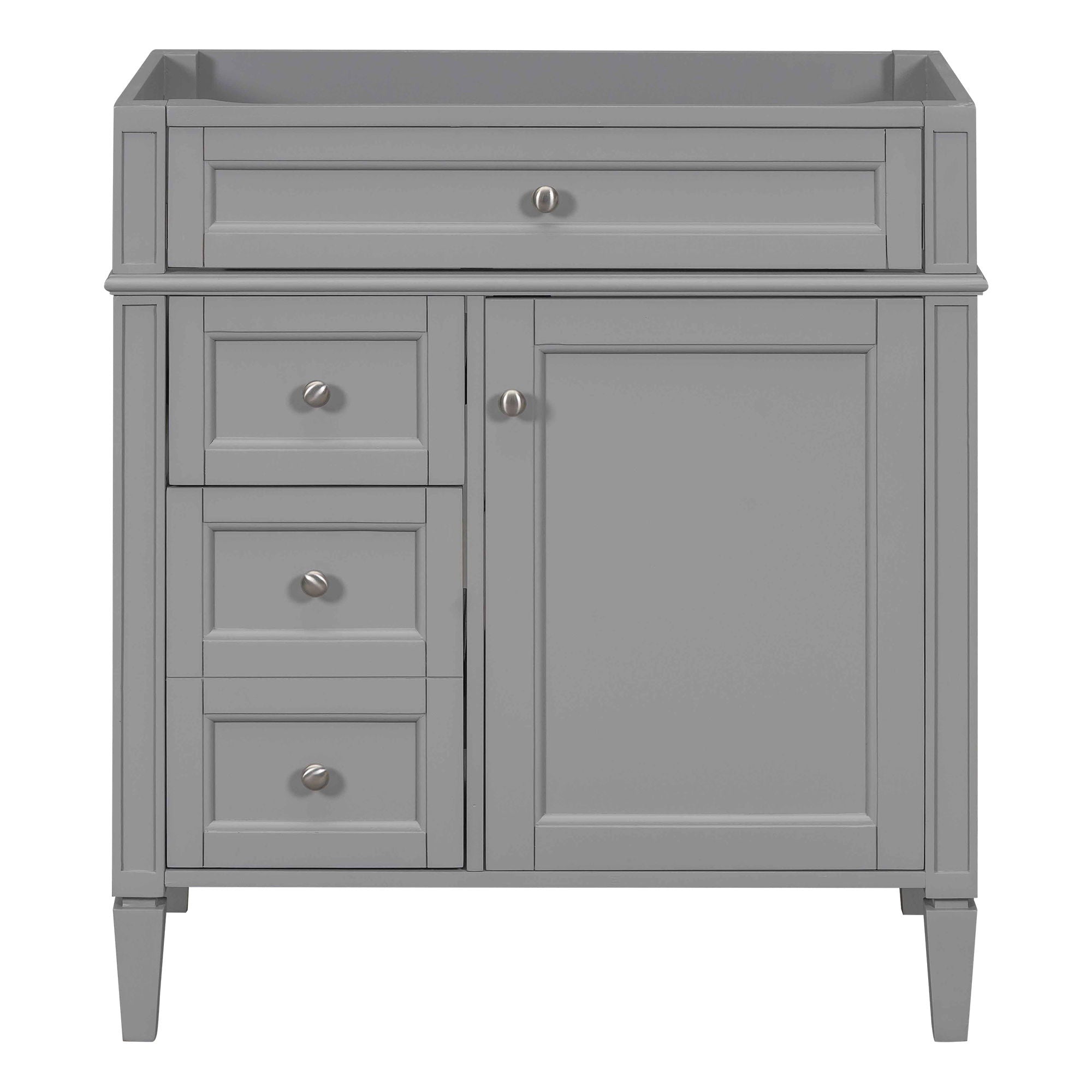 Bathroom Vanity With 2 Drawers And Tip-Out Drawer, Storage Cabinet