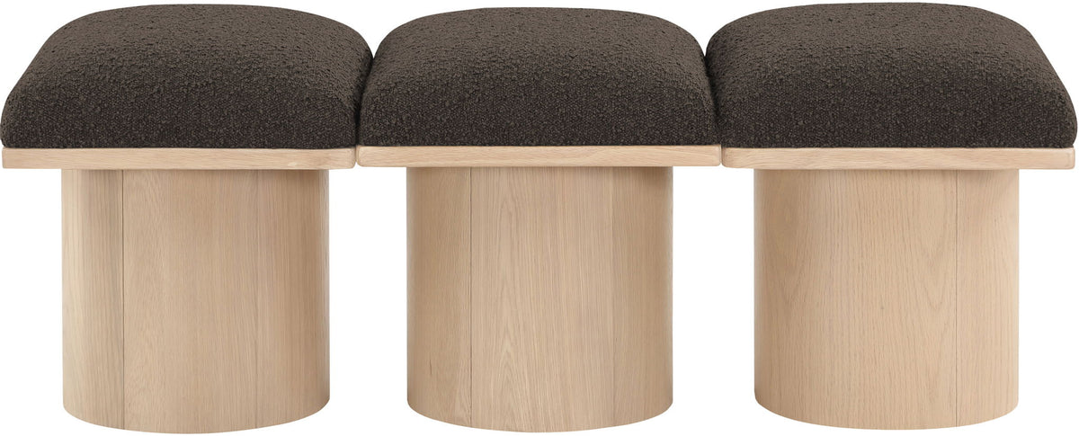 Pavilion - 3 Piece Modular Bench With Natural Base