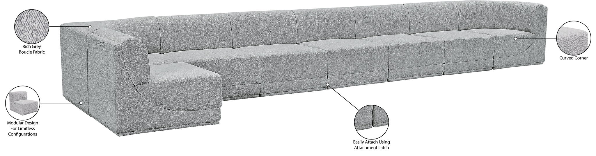 Ollie - 8 Piece Modular Sectional