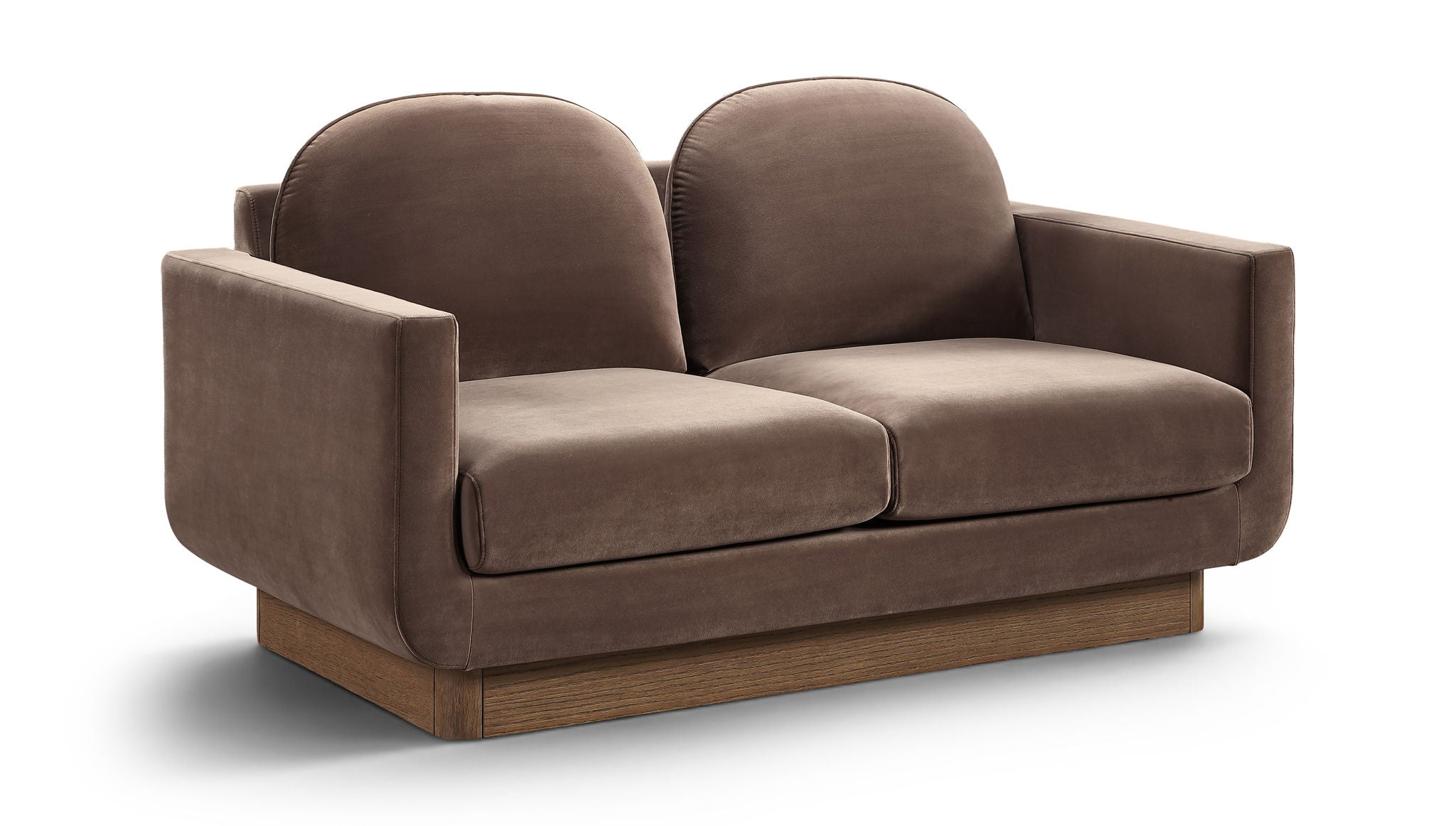 Diviento - Velvet Performance Fabric Upholstered Loveseat