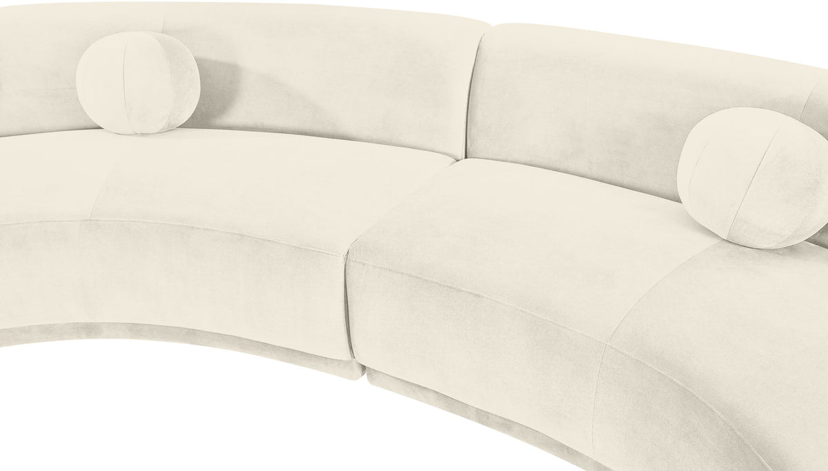 Avra - 192" Velvet Performance Fabric Upholstered Sectional