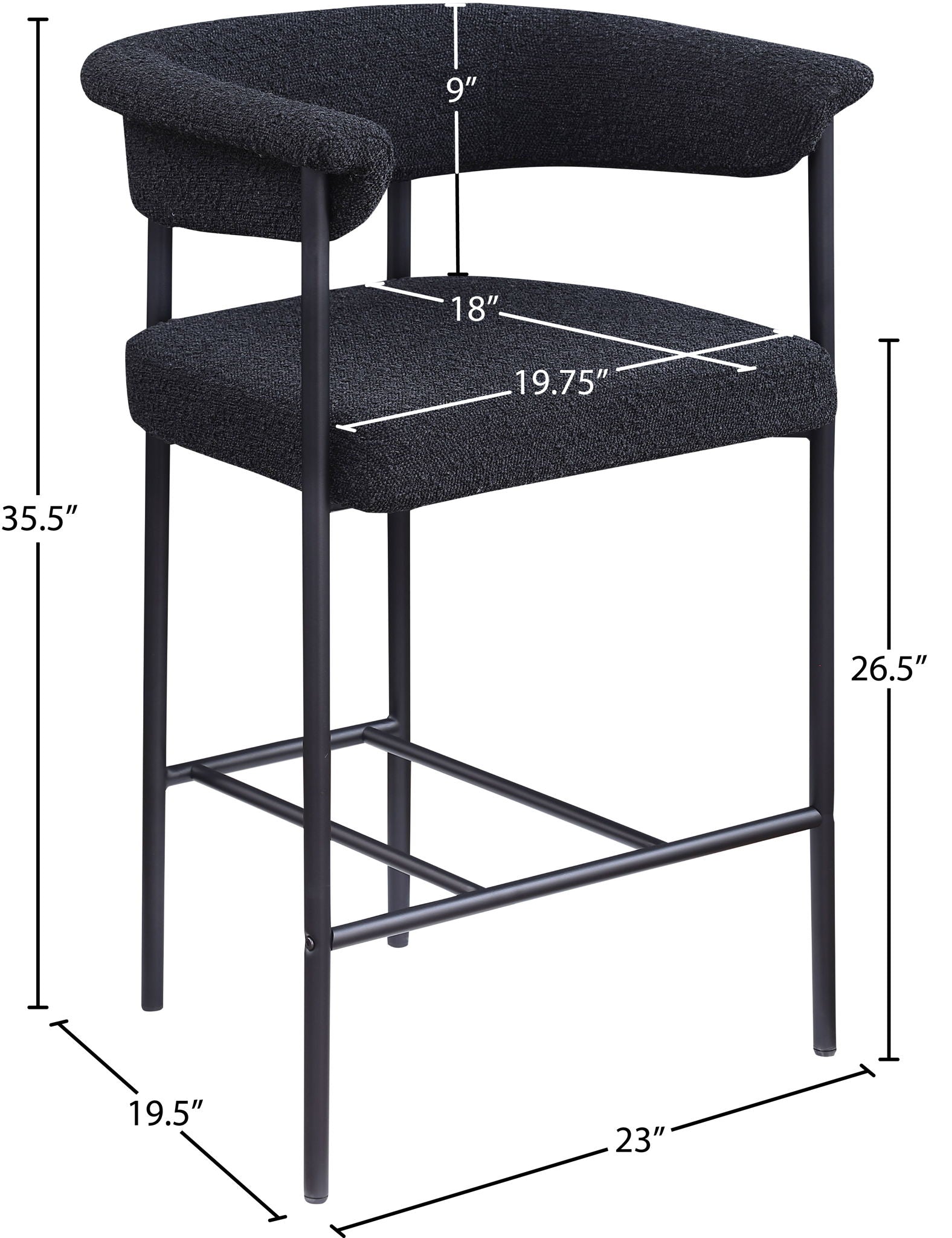 Malin - Boucle Counter Stool (Set of 2)