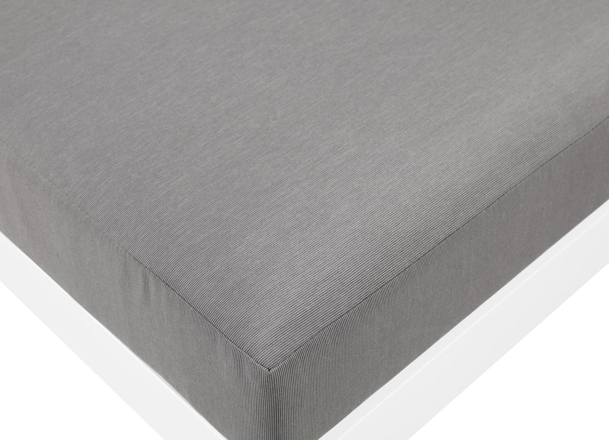 Nizuc - Outdoor Patio 7 Piece Modular Sectional With White Frame