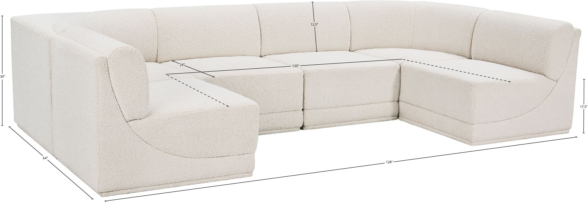 Ollie - 6 Piece Modular Sectional