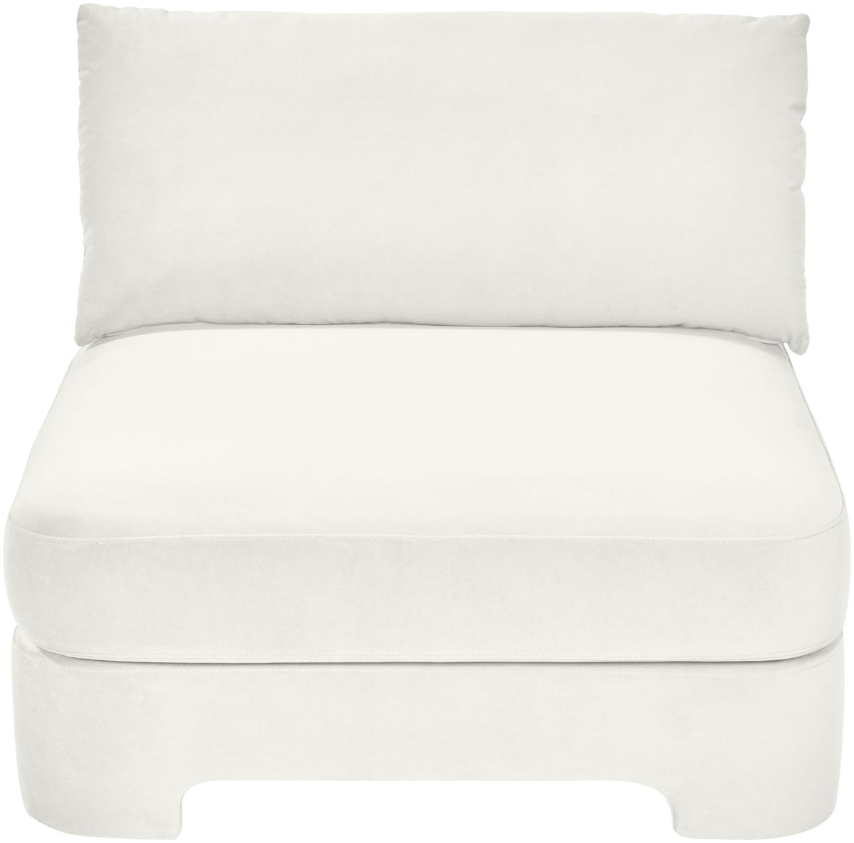 Hammond - Velvet Performance Fabric Upholstered Armless Chair