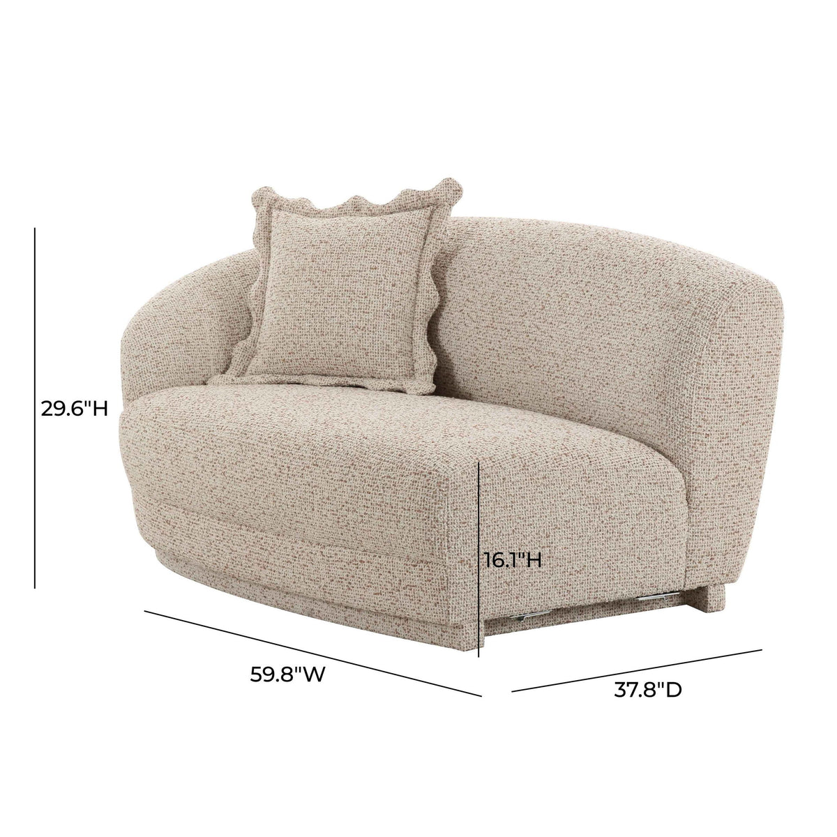 Marion - Textured Boucle Loveseat