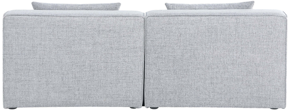 Cube - Linen Modular 2 Seat Armless Sofa