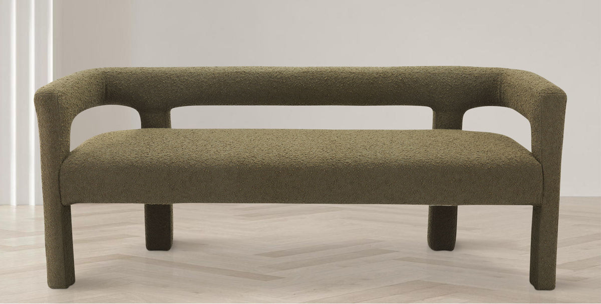 Athena - Boucle Fabric Bench