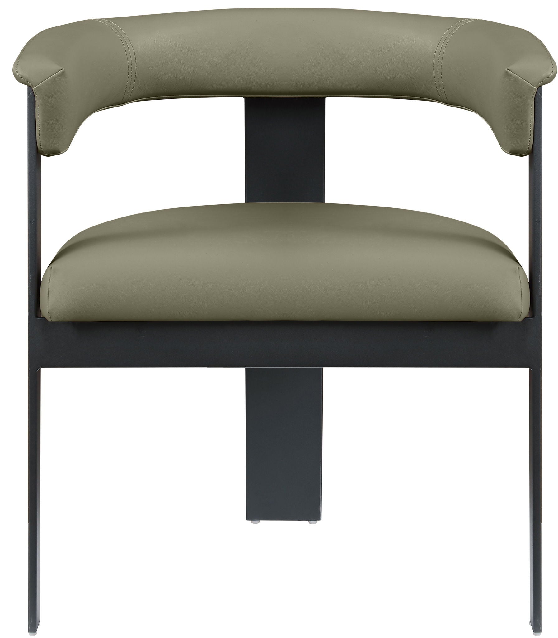 Romeo - Faux Leather Dining Chair With Black Base (Set of 2)