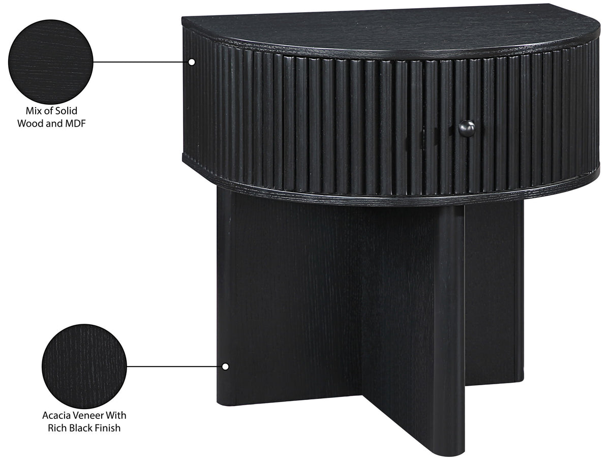 Cortland - Acacia Veneer And Solid Wood Night Stand