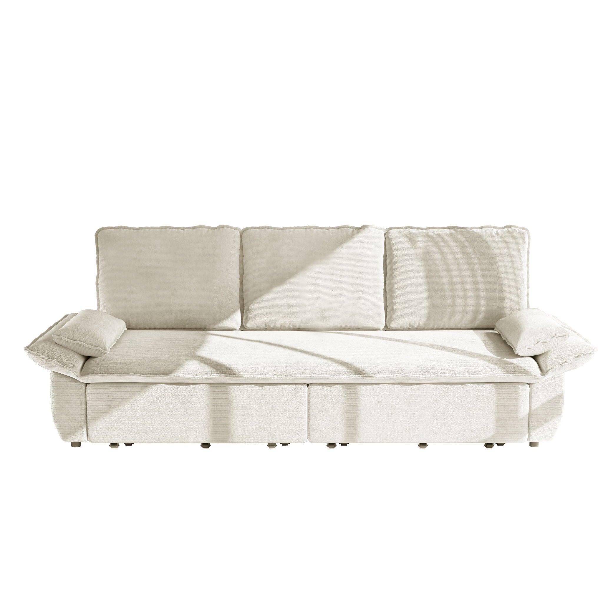 King Size Pull Out Sofa Bed, 3 In 1 Convertible Multifunctional