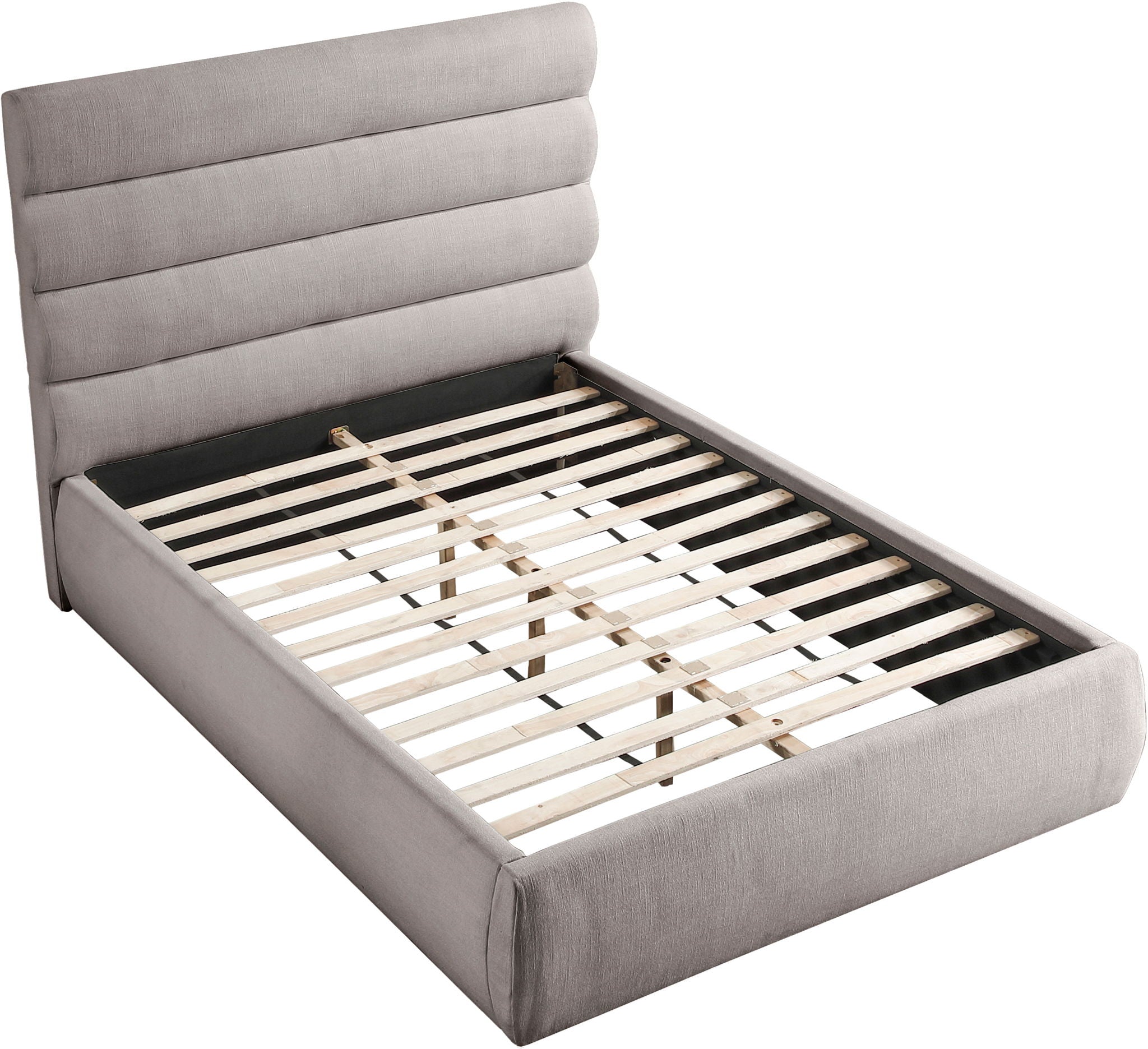 Adam - Linen Fabric Bed With 52" Headboard