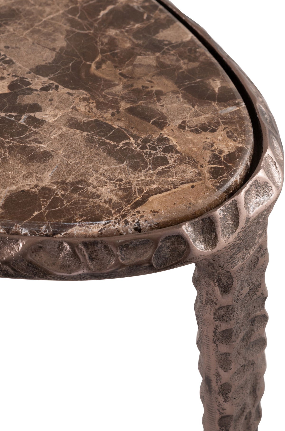 Gild - Aluminum Base And Genuine Marble Top Table