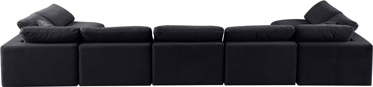 Comfy - 7 Piece Velvet Modular Armless Sectional