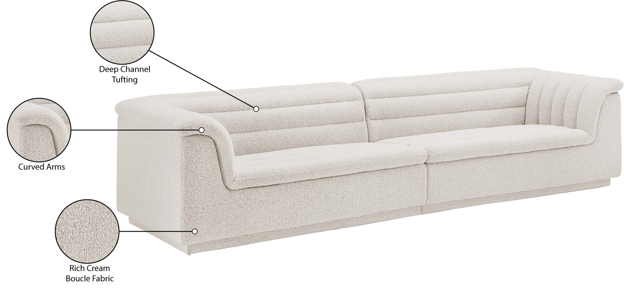 Cascade - Boucle Modular Sofa
