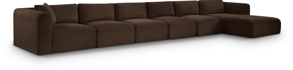 Shaggy - 6 Piece Modular Sectional With Chaise