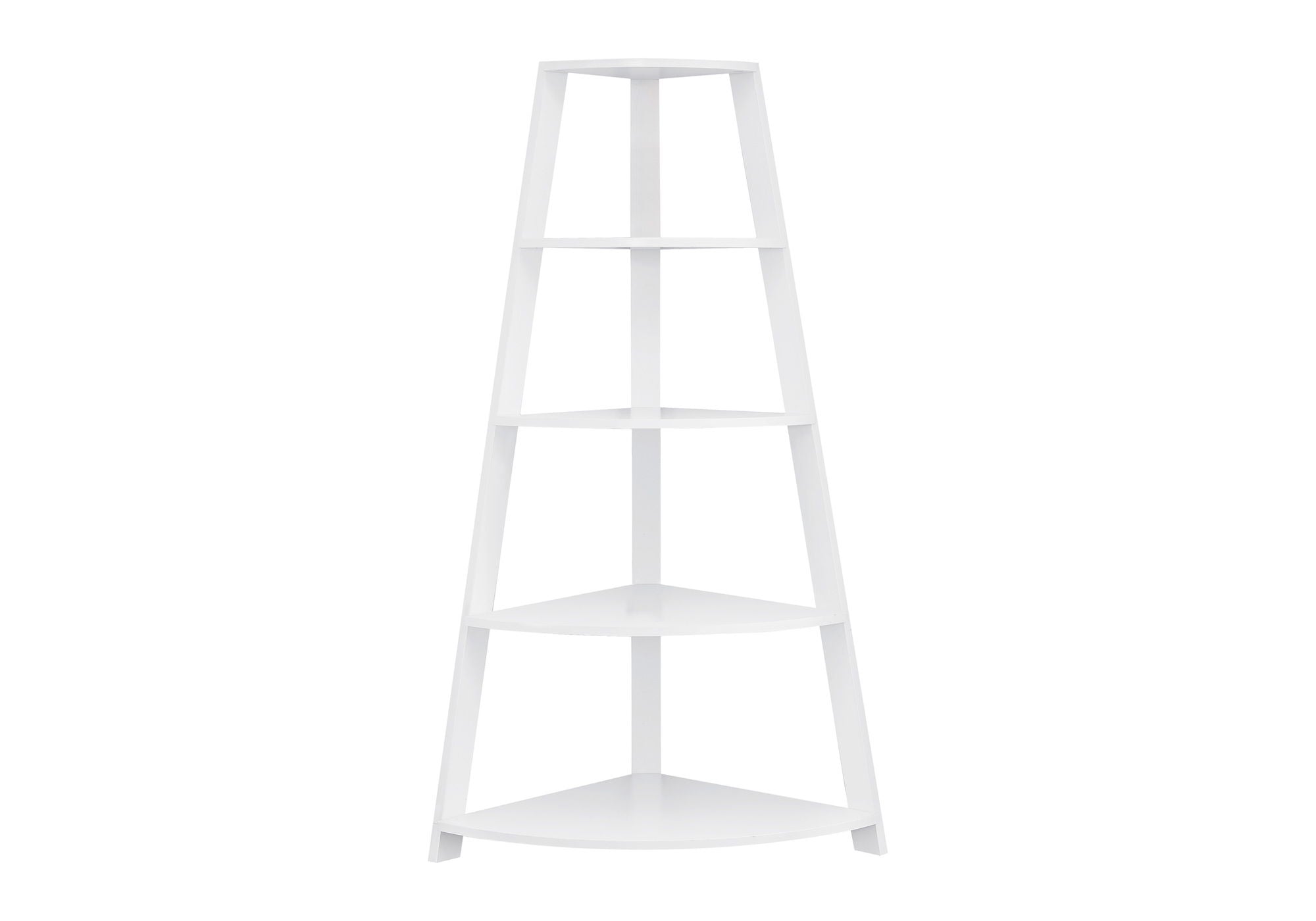 Bookshelf, Bookcase, Etagere, Corner, 4 Tier, Office, Contemporary & Modern