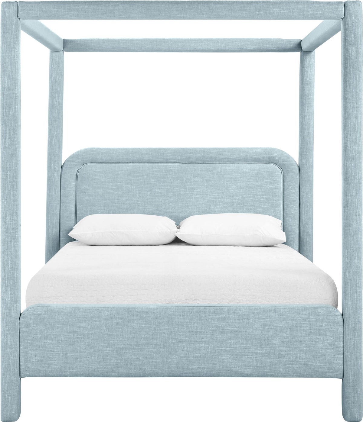 Salina - Linen Textured Fabric Upholstered Bed