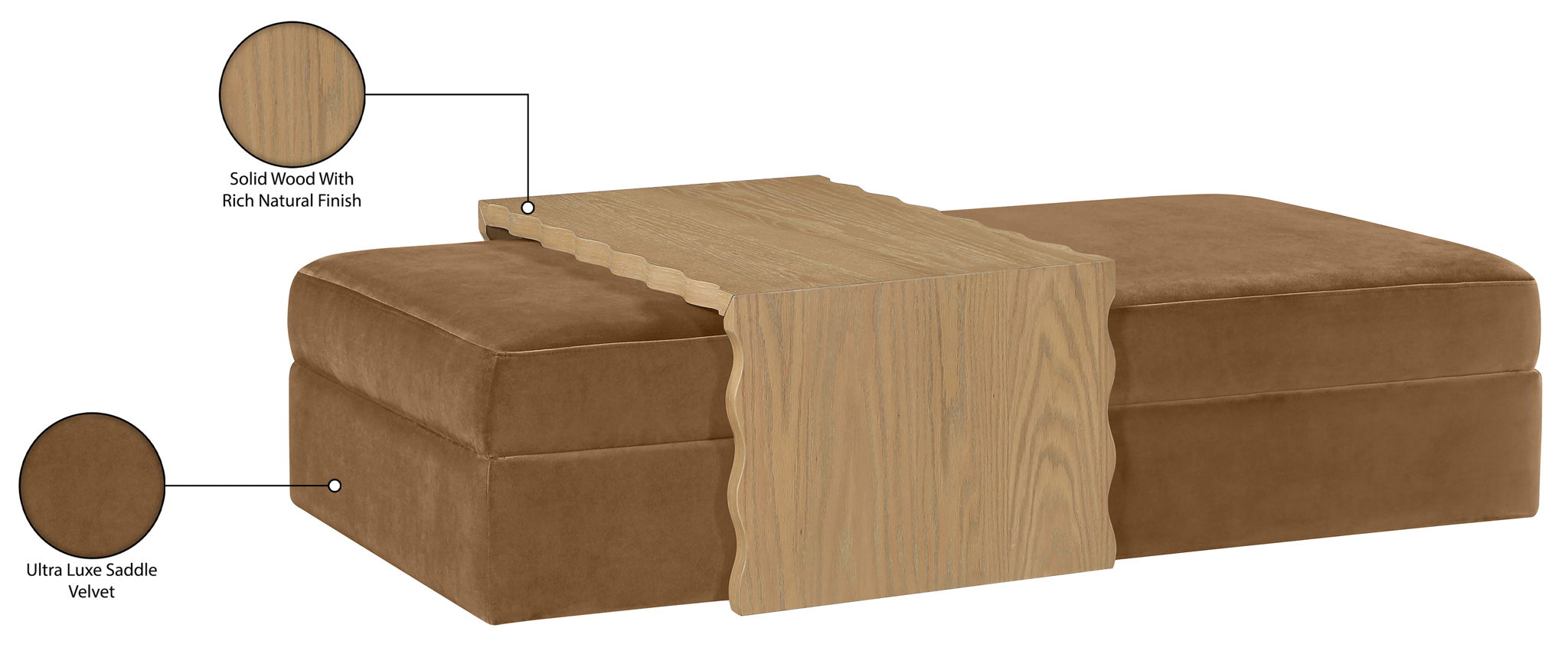 Woodra - Coffee Table / Ottoman