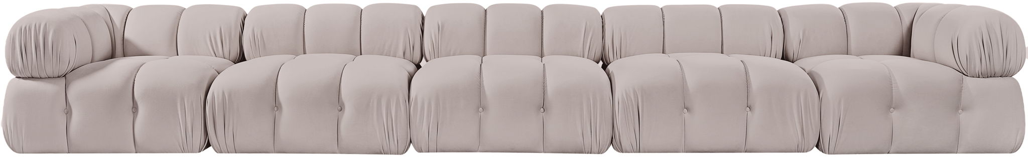 Orin - Fabric Velvet 5 Piece Modular Sofa