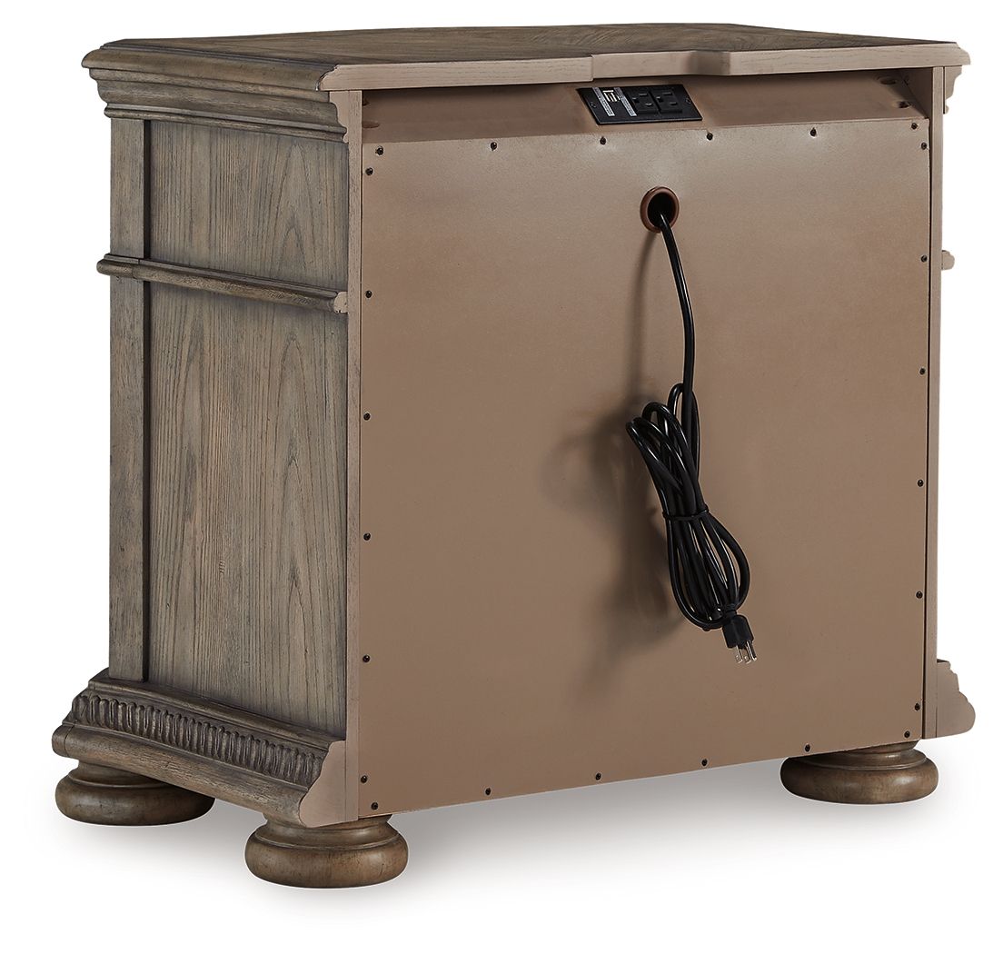 Ardenfield - Three Drawer Night Stand - Light Brown