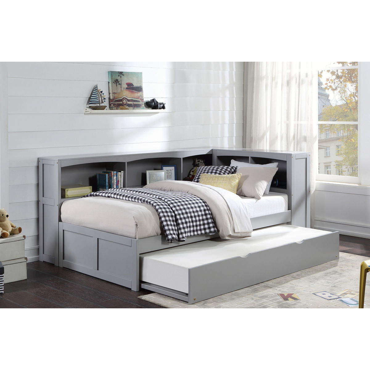 Orion - Bookcase Corner Bed