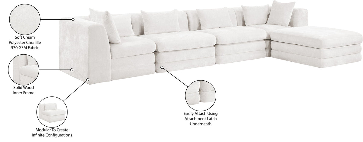 Stellar - 5 Piece Upholstered Modular Sectional