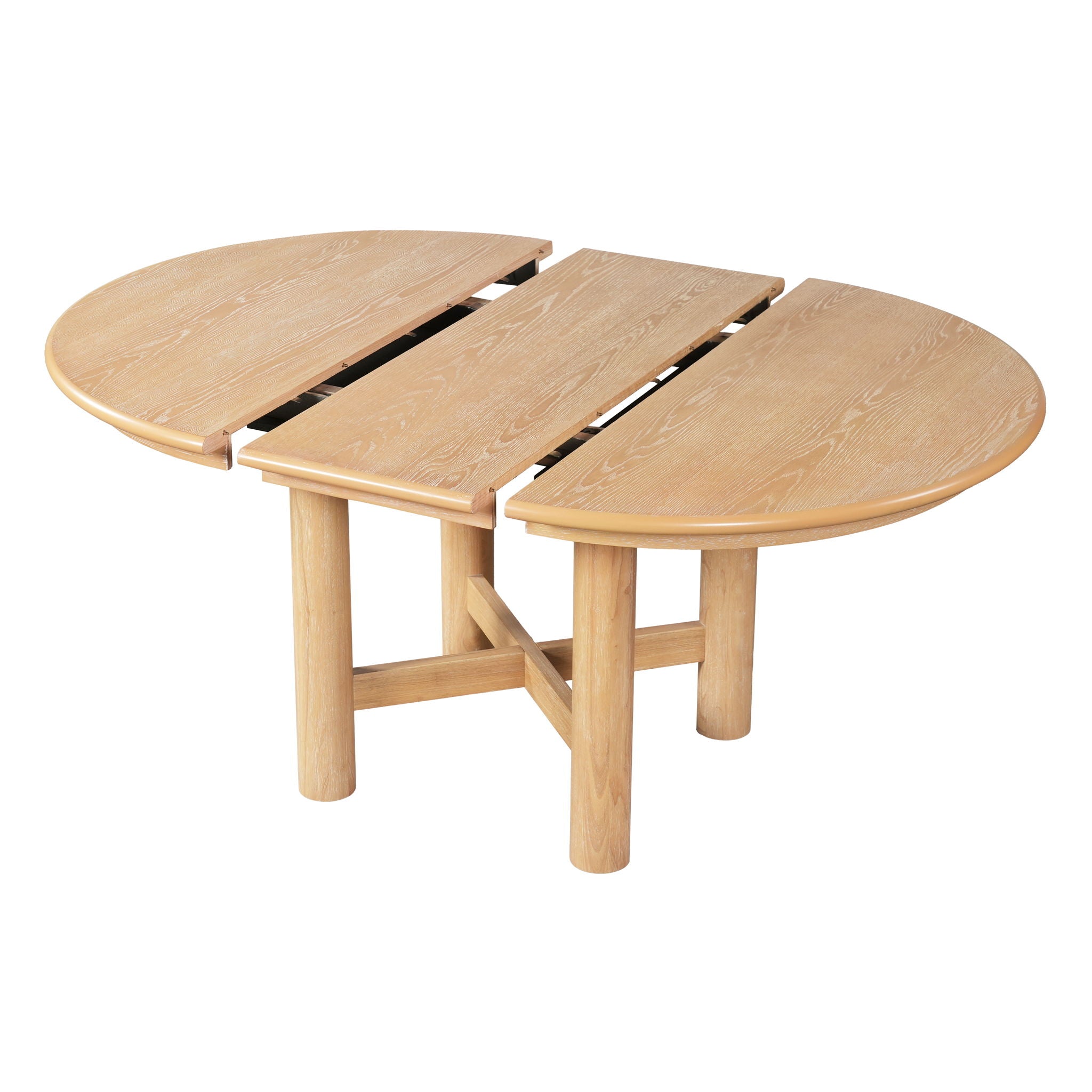 Extendable Oval Dining Table With Leaf