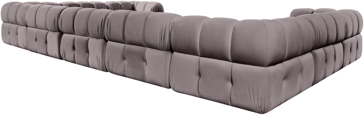 Orin - Velvet Performance Fabric Upholstered 9 Piece Sectional