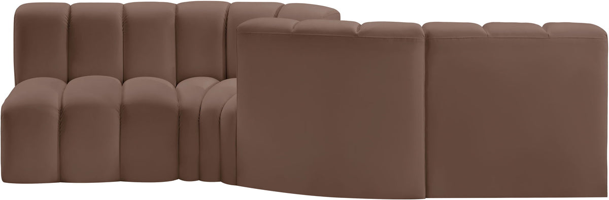 Arc - Faux Leather 4 Piece Sofa