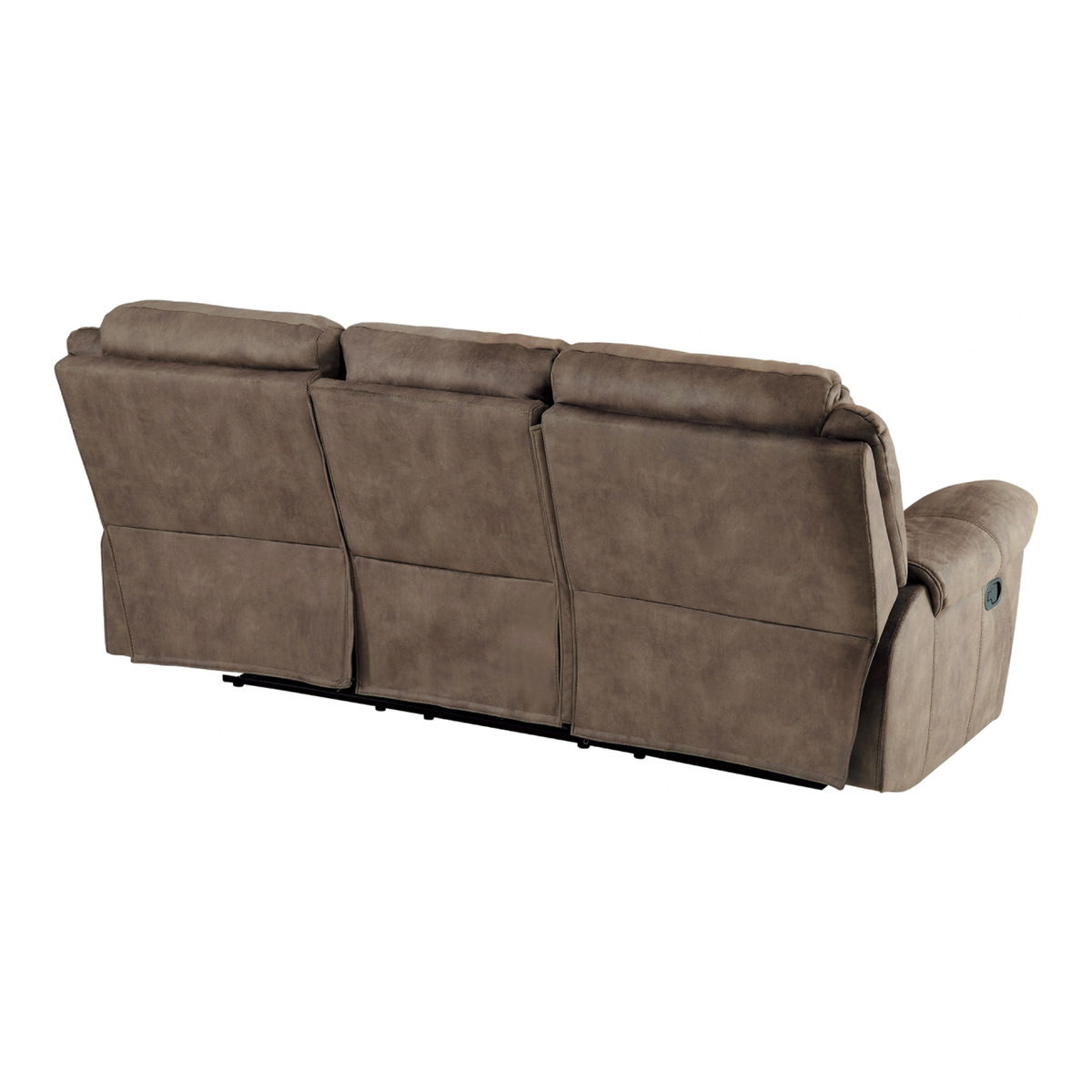 Aram - Double Reclining Sofa With Center Drop-Down Cup Holders, Receptacles, Hidden Drawer And USB Ports