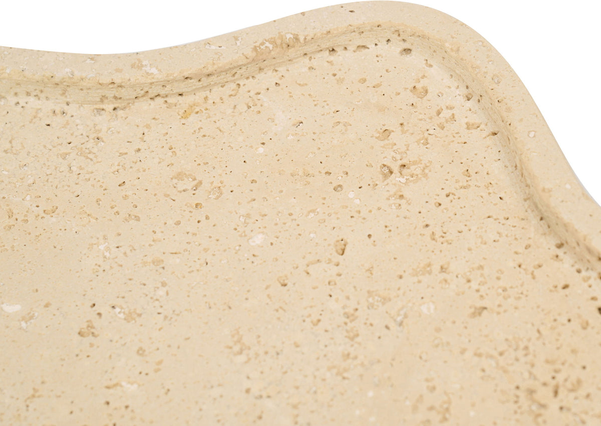 Alvar - Travertine Tray - Beige