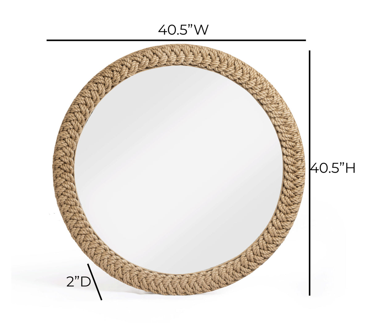Midge - Rope Round Wall Mirror