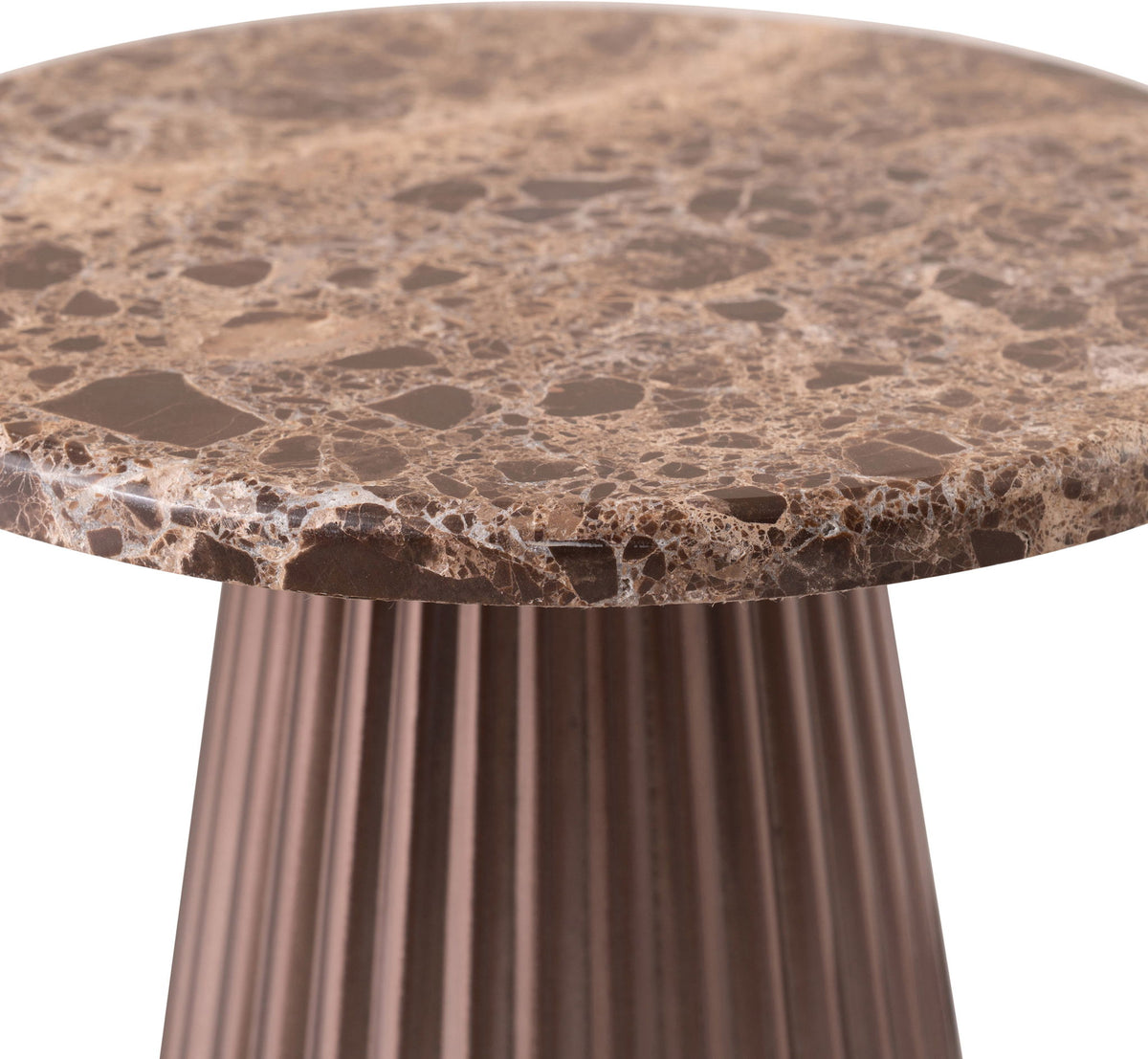 Cindra - Genuine Marble Top And Iron Base Table