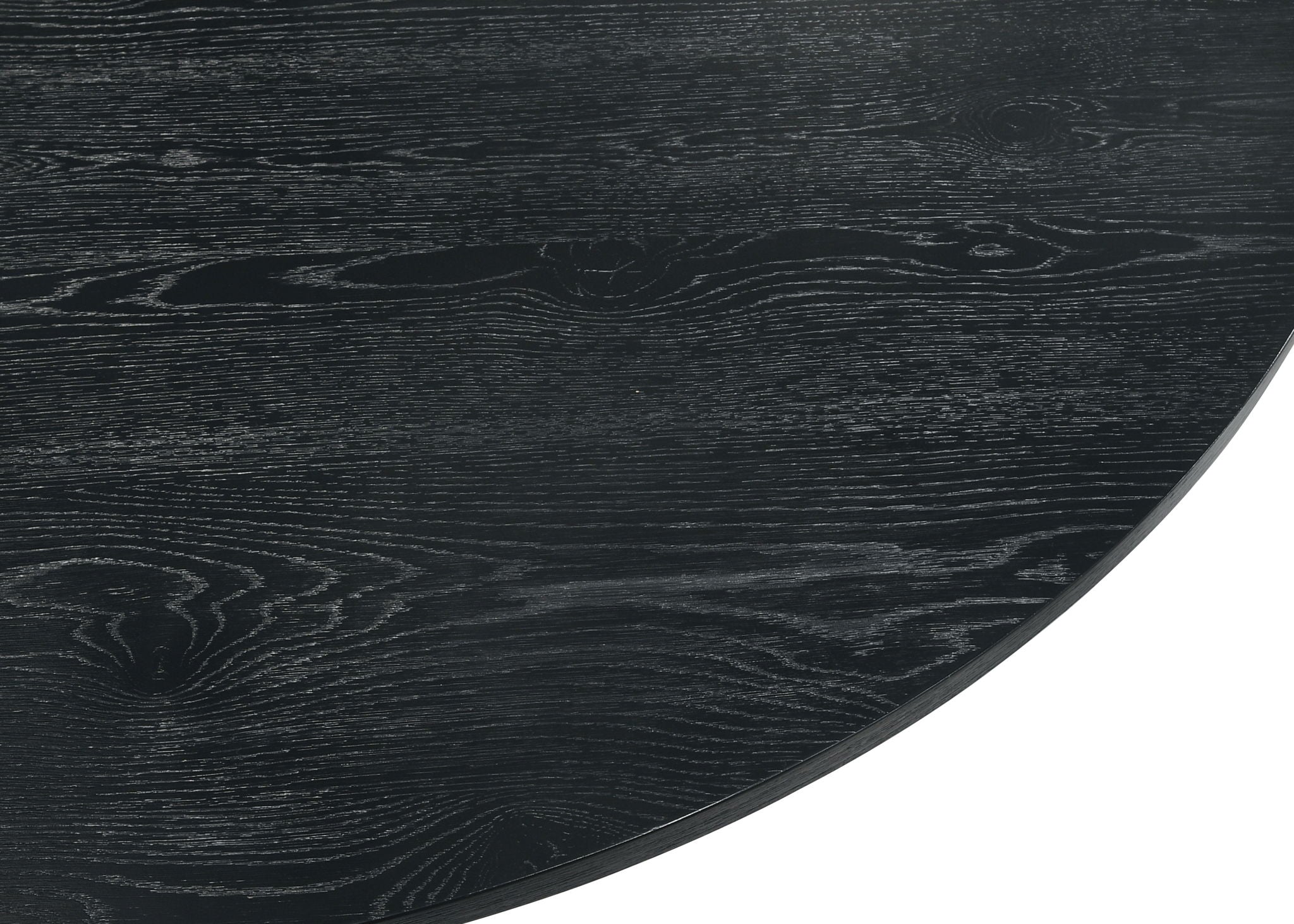Jasper - Wide Round Dining Table - Black