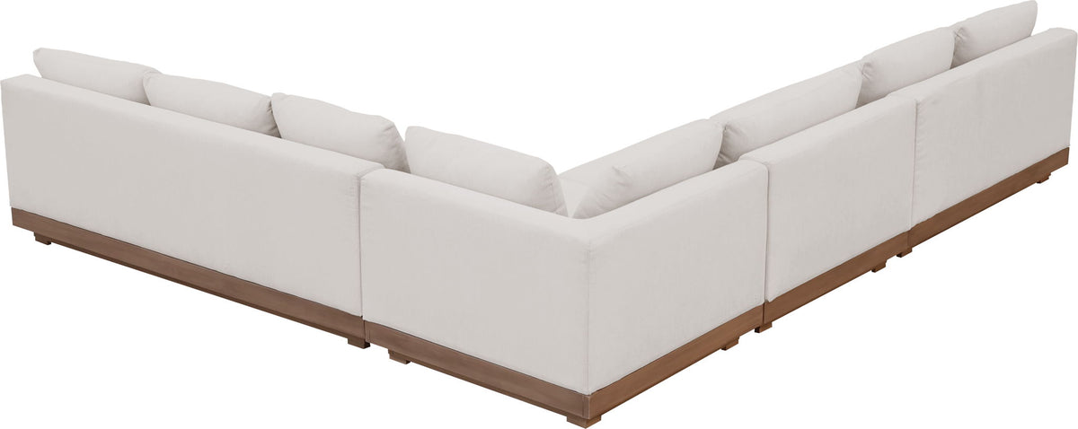 Solace - Olefin Performance Fabric 4 Piece Outdoor Patio Modular Sectional