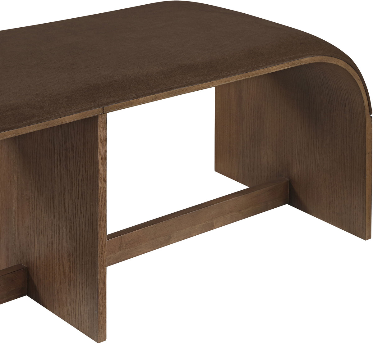 Sable - 52" Velvet Performance Fabric Upholstered Bench