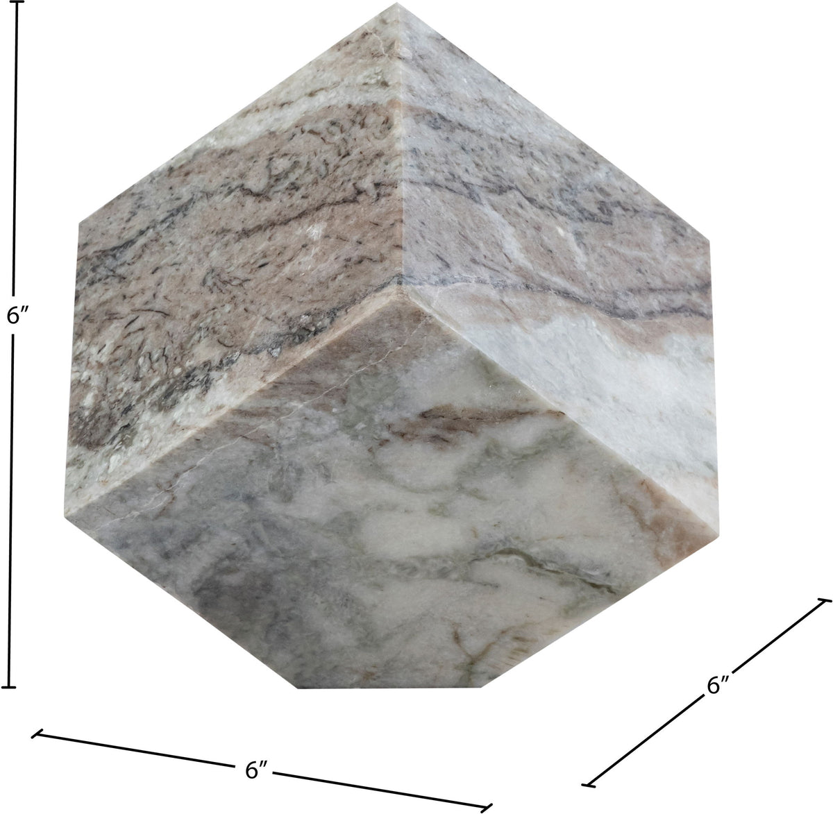 Block - Marble Decorative Cube