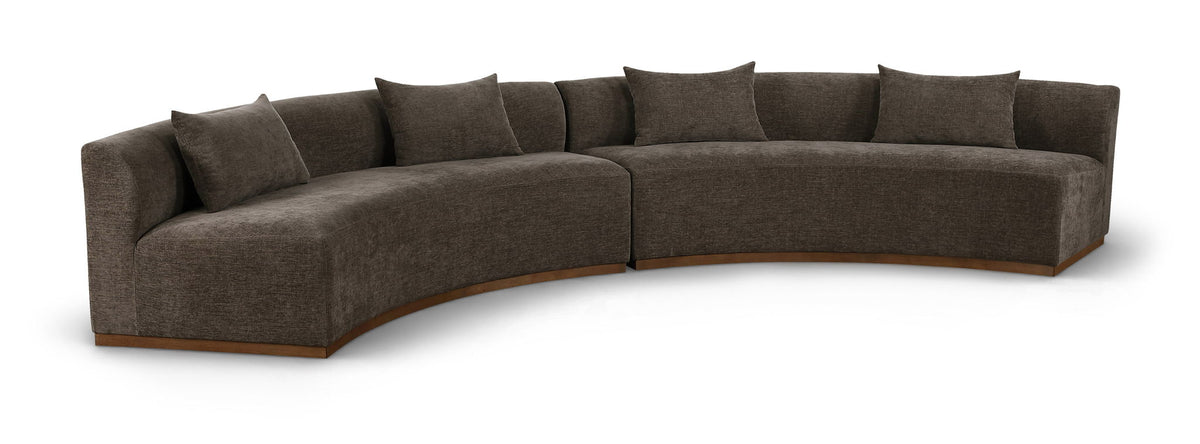 Avanti - 182.5" Chenille Fabric Upholstered 2 Piece Modular Sectional