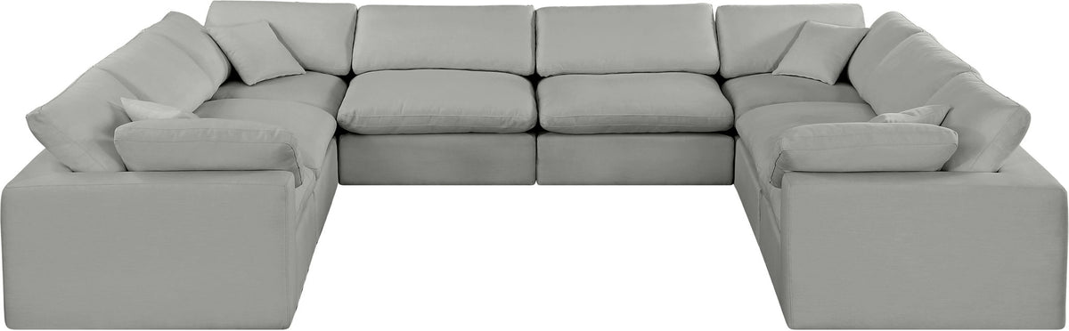Comfy - 8 Piece Linen Modular Sectional