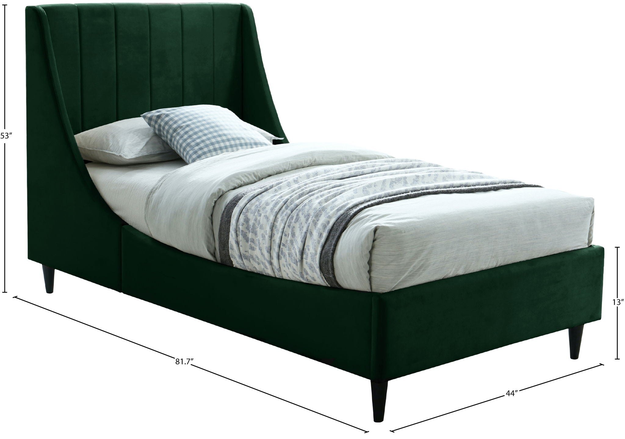 Eva - Velvet Bed