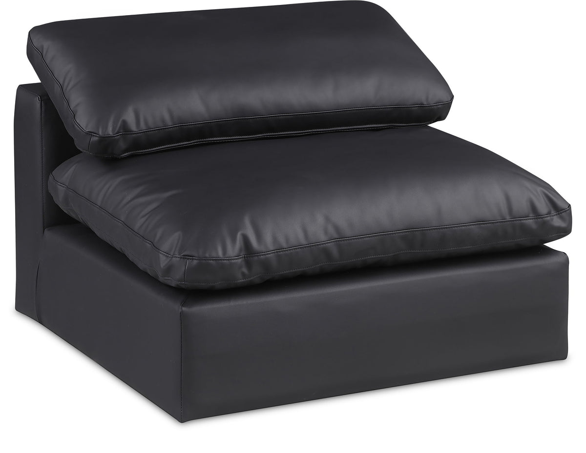 Comfy - Faux Leather Armless Chair