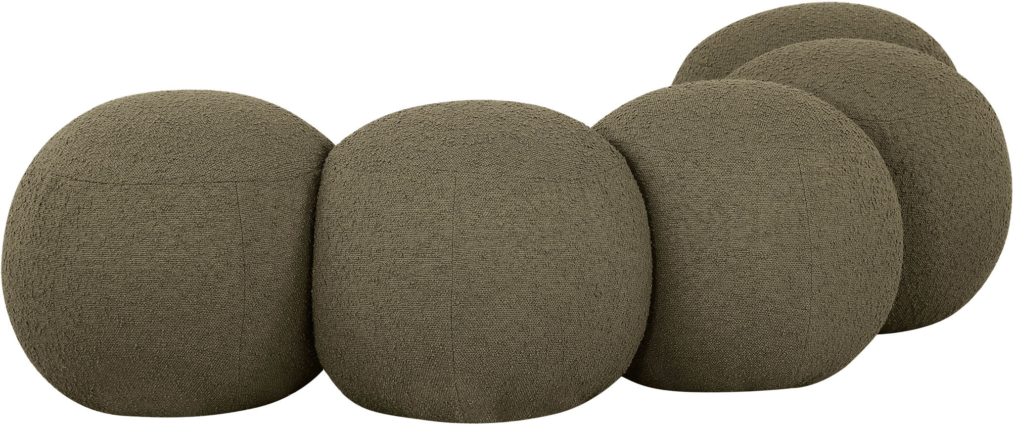 Apollo - Boucle Fabric Bench