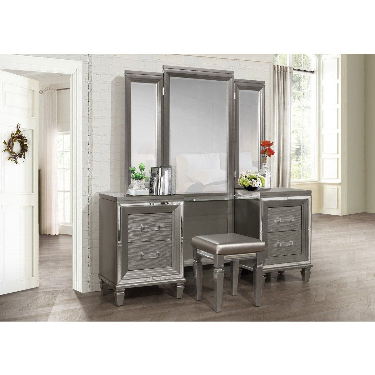 Tamsin - Vanity Dresser With Mirror