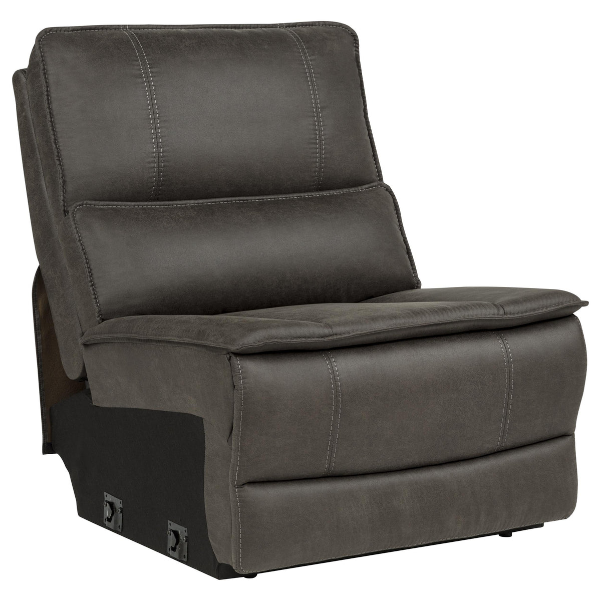 Marcell 5-Piece L-Shaped Modular Power Reclining Sectional Sofa Grey